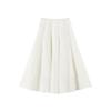 PEACEBIRD AAGFG230T Pleated High-Waist Long Skirt