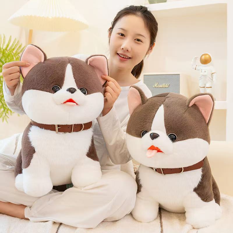 25/35cm Glückshund Puppe Stofftier Plüschtier Handgemachte Puppe Cartoon Anime Niedliches Kissen Kissen Lustiges Kindergeburtstagsgeschenk Puppe