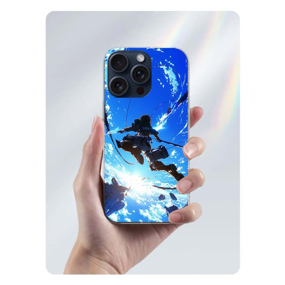 

Character LEVI ACKERMAN Clear Phone Case For Iphone 17 Air 16 Pro Max 15 Pro 14 Plus 17E 16E 11 13 12 Mini Cover Cases Fundas Ce iPhone 16 Pro Max