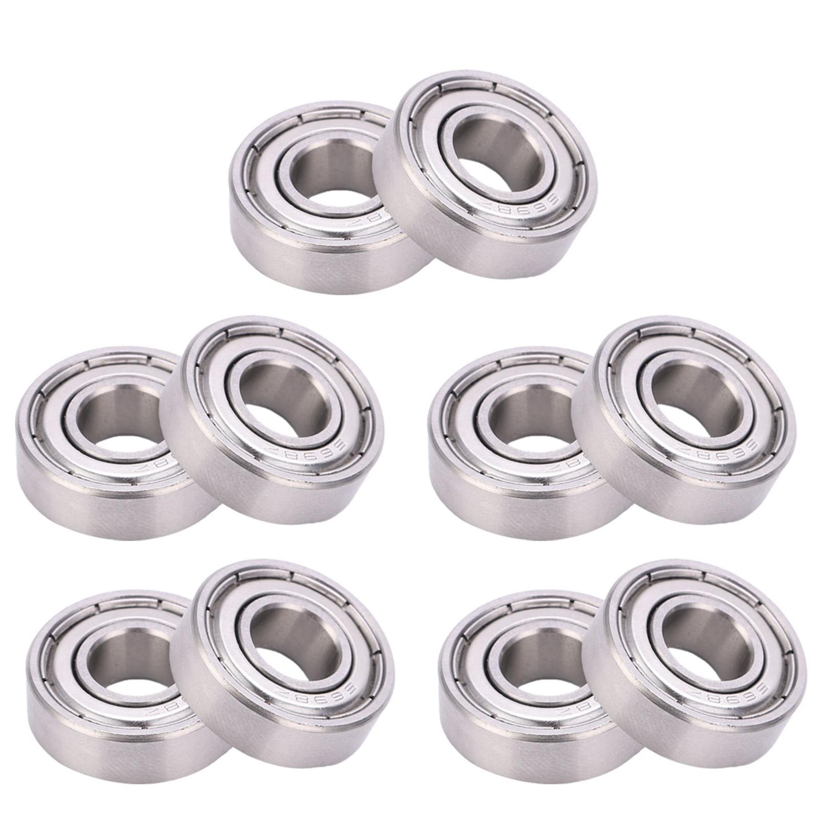 

10Pcs Miniature Bearing Stainless Steel Rolling Tools for Deceleration Device S698ZZ 19x8x6mm