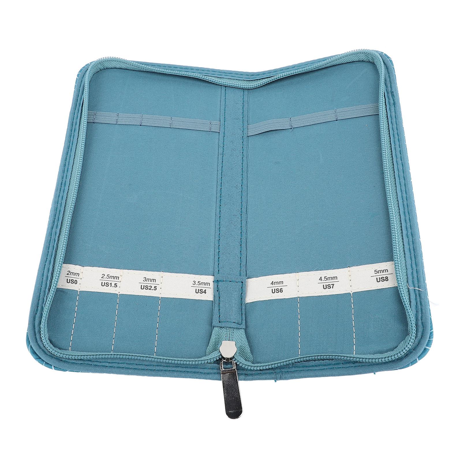 

Чехол для вязальных спиц Портативная сумка-органайзер для хранения Ромбовидный узор в клетку для 20 см вязальных спиц для свитера