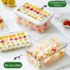 Large Ice Cube Tray with Lid And Bin Easy-Release Stackable Ice Cube