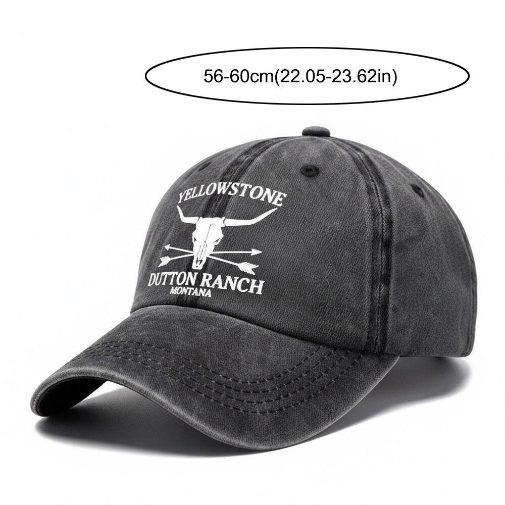Adjustable Western Cowboy Baseball Hats Washed Cotton Sun Hat Fashion Dad Hat  for Men Women