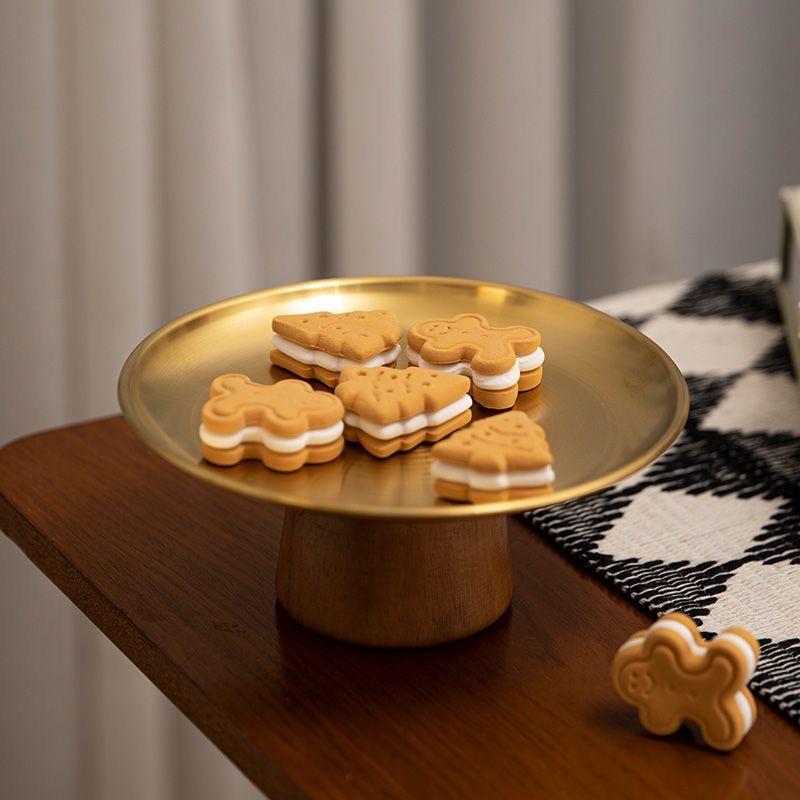 French Style Stainless Steel Dessert Stand – High Footed Tray for Fruits, Candies, and Snacks