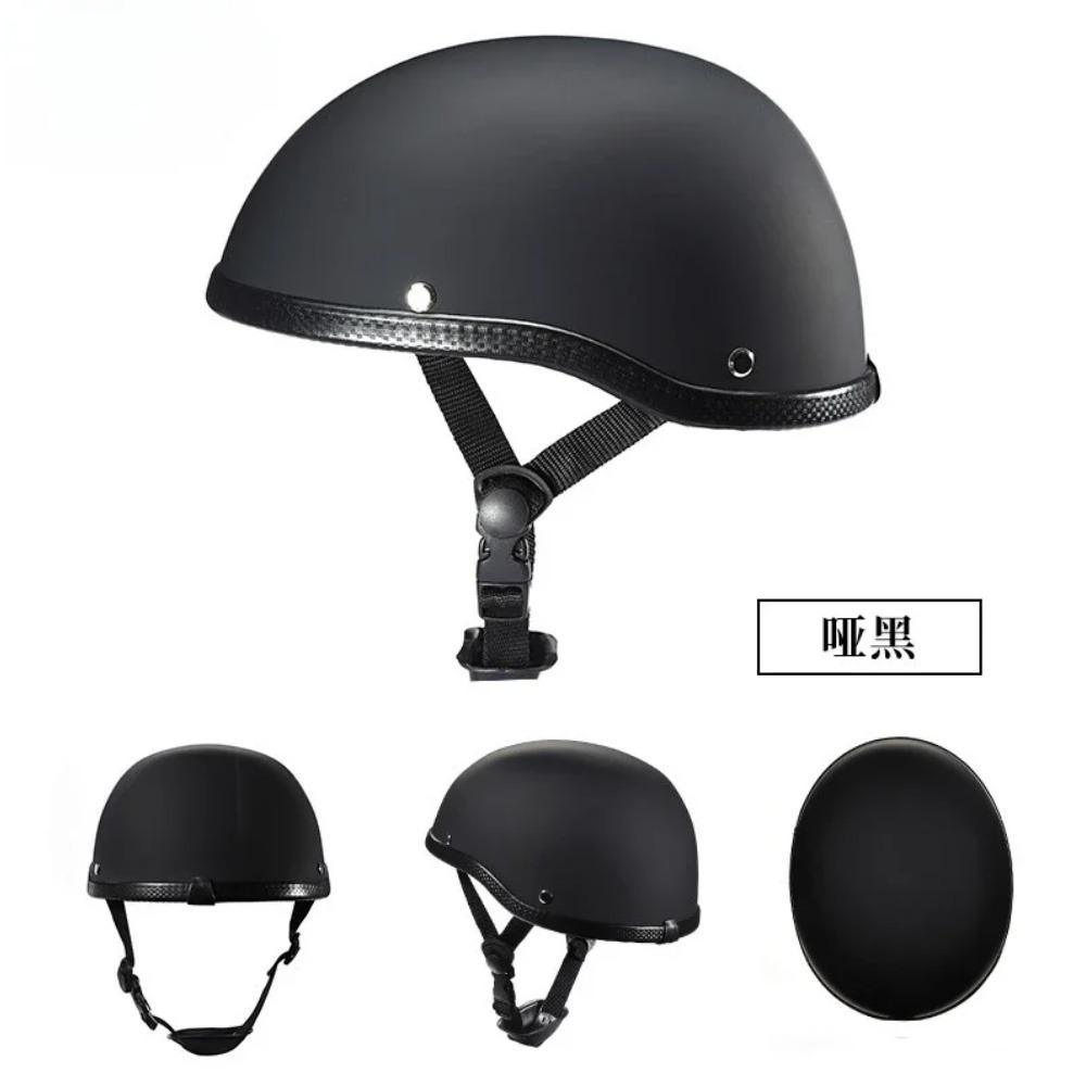 Retro Motorcycle Helmet ABS Shell Unisex Half Face Helmet Motorcycle Mountain Bike Riding Helmet Fashion Motorcycle Equipment