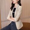 Giacca da completo sottile da donna a tre quarti per primavera ed estate, slim, casual, corta, piccola, taglie forti