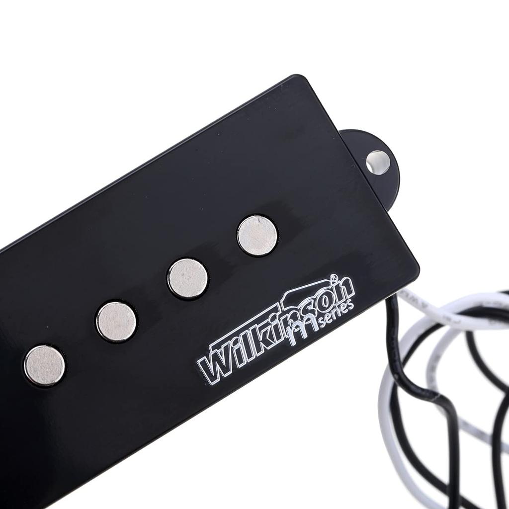 Wilkinson M Series WOPB5 Variable Gauss Ceramic Precision Bass Pickups for Electric Black of 5-String Bass, (Set 2)