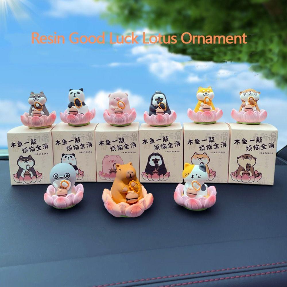 Resin Miniature Figurines Cute Cartoon Car Interior Decoration New Ornament