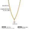 18K Gold-Plated Titanium Necklace with Natural Freshwater Pearl Pendant for Women