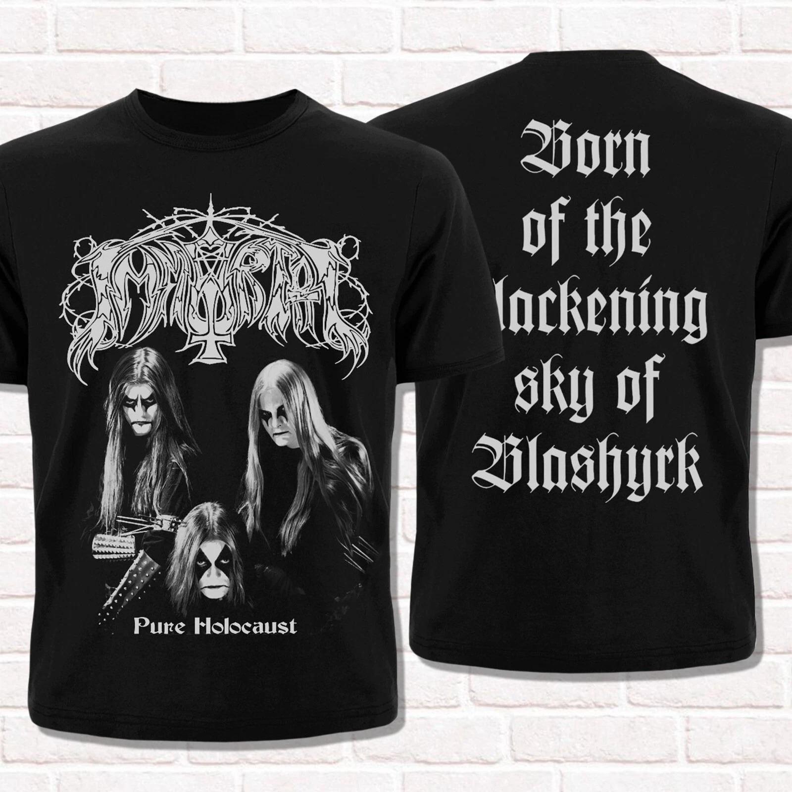 Бессмертная Футболка  Чистый Холокост 1993 Настоящий Норвежский Блэк-метал Летняя Хлопковая Мужская Женская Футболка Уличная Повседневная Модная Хип-Хоп S
