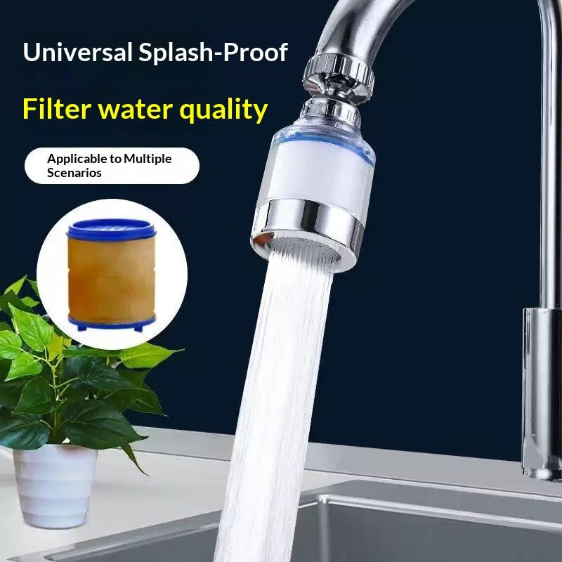 360° Rotatable Water Purifier Filter Tap Universal Leakproof Faucet Water Filter for Kitchen Bathroom Shower Household Use