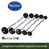 Fixed Barbell Set with Curved Bar