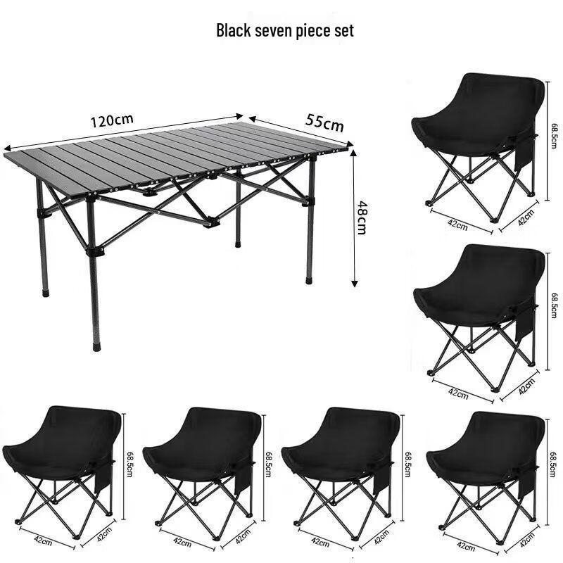 OIMG Outdoor Roll-Up Table and Chair Set