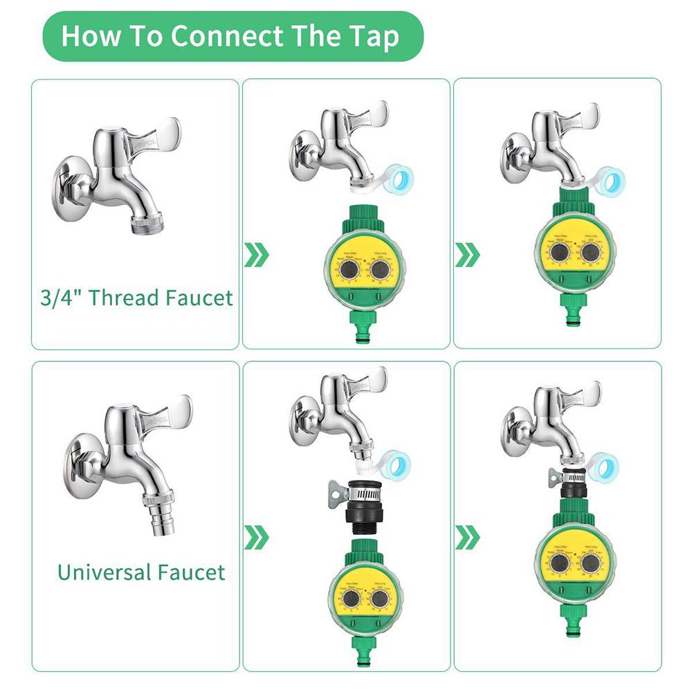 Automatischer Bewässerungscontroller Dropshipping Zuhause Kugelventil Gartenbewässerung Schlauch Wasserhahn Timer Außen Wasserdicht