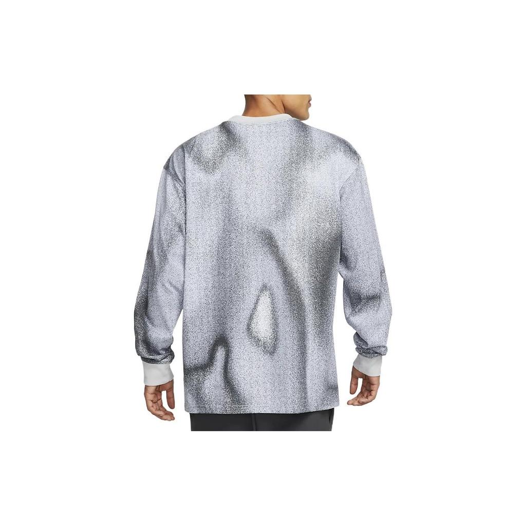 Nike ACG All-Over Print Long Sleeve Crew Neck Sweatshirt Men Tops Gray DV9663-025