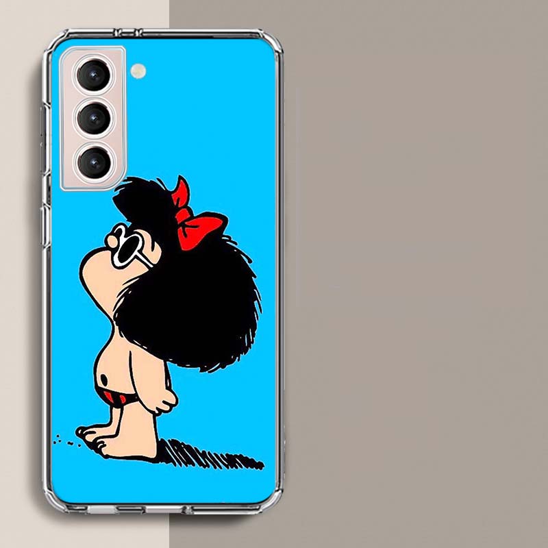 Mafalda Cartoon Phone Case For Samsung A17 A56 A36 A26 A16 A55 A35 A25 A15 A05S Galaxy A71 A51 A41 A31 A21S A70 A50 A40 A30 A20S