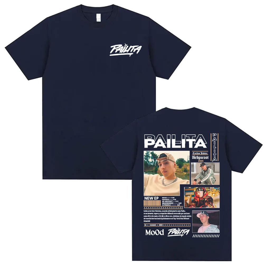 Rapper Pailita Music Album 2026 Tour Graphic Tshirt Men Women Fashion Gothic Summer T Shirts 100 Cotton Short Sleeve T Shirt
