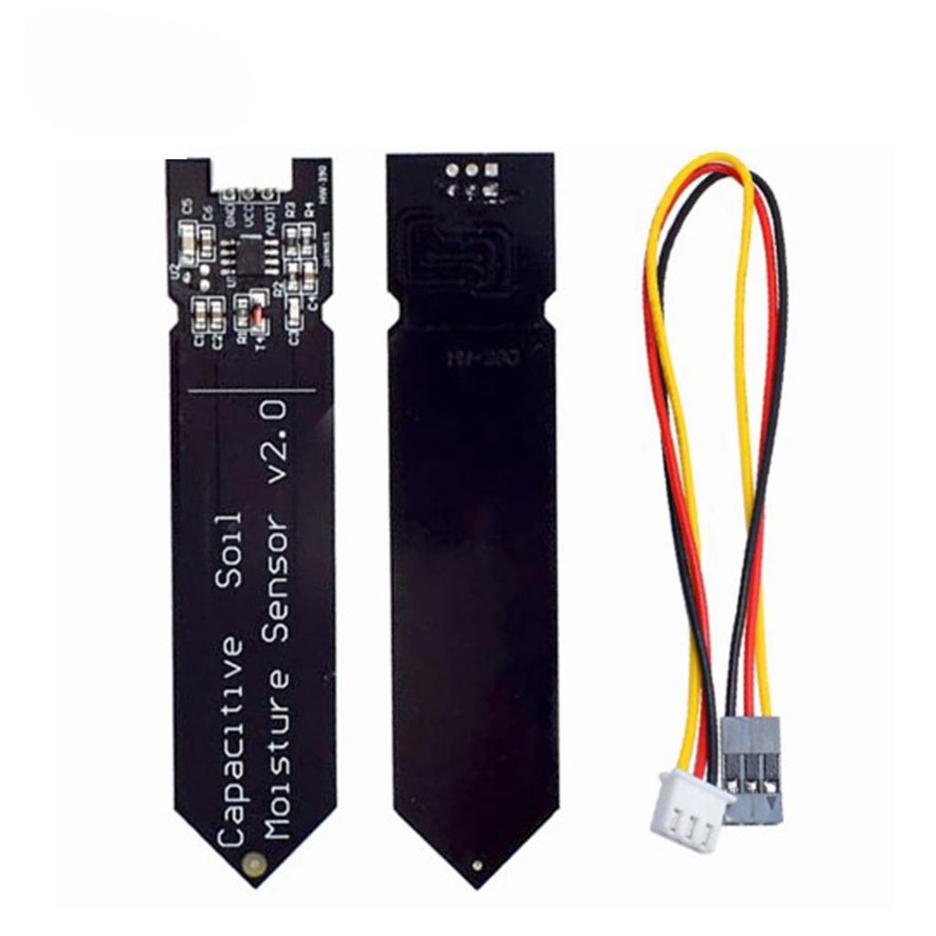5Pcs/Lot Capacitive Soil Sensor Module, Anti-Corrosion Design, Wide Voltage Input 3.3V for Garden Monitoring