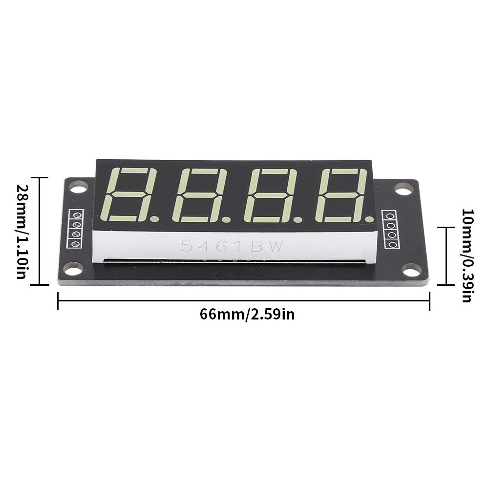 0,56-Zoll-LED-Platine TM1637-Treiber 4-stellig mehrfarbig für Arduino (weiß)