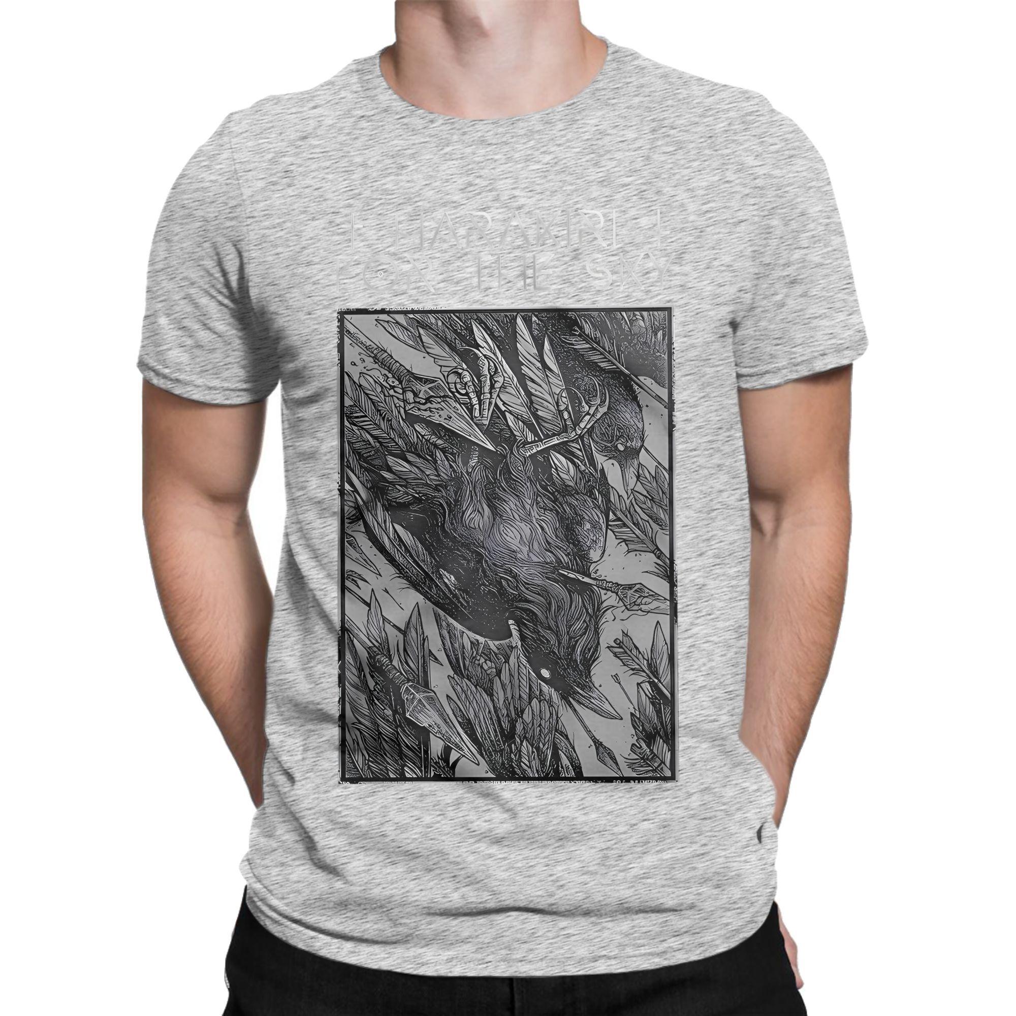 

Funny Harakiri For The Sky Falling Bird T-Shirt Men O Neck Cotton T Shirts Band Short Sleeve Tee Shirt New Arrival Clothing L