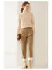 Women's Plus Size High Neck Cashmere Cable Knit Sweater - Thick Loose Pullover for Autumn/Winter