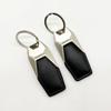 Laser Engrave Vintage Keyring for Men Women Metal Leather Car Keychain Personalize Company Key Chain Ring