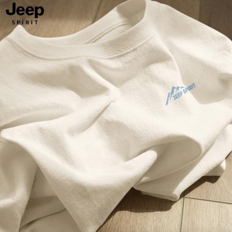 

JEEP SPIRIT Men s 2026 Summer Casual Cotton T-Shirt 3XL
