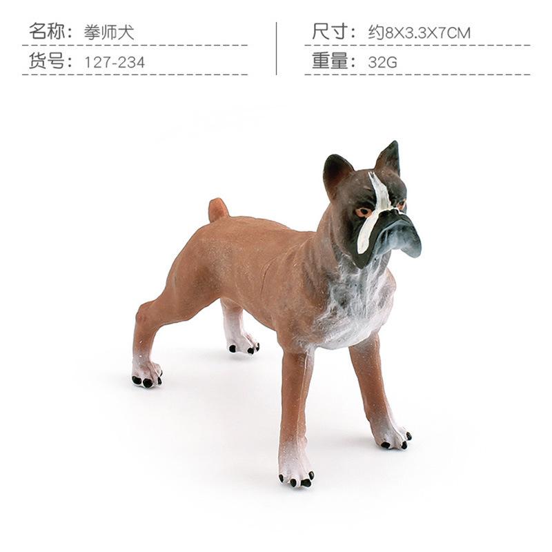 10 Simulation Boxer Husky Bulldog Bull Terrier Shepherd Newpoliton Dog Model Static Ornament