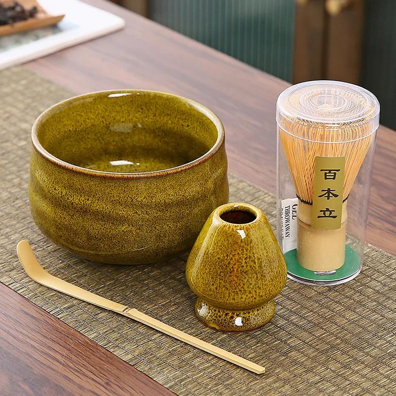 

4-7 предметов японский набор матча бамбуковый венчик совок керамическая чаша традиционные чайные сервизы инструменты для заваривания чая кофе зеленый чай аксессуары