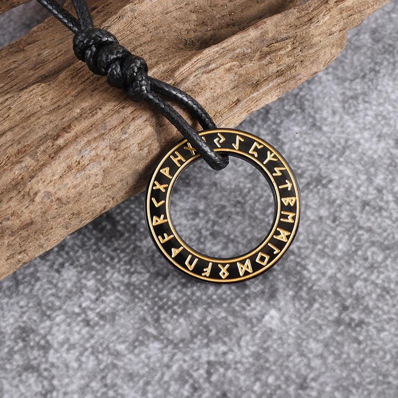 European and American Popular Titanium Steel Solomon Magic Amulet Pendant Fashion Stainless Steel Seven Angel Guardian Necklace