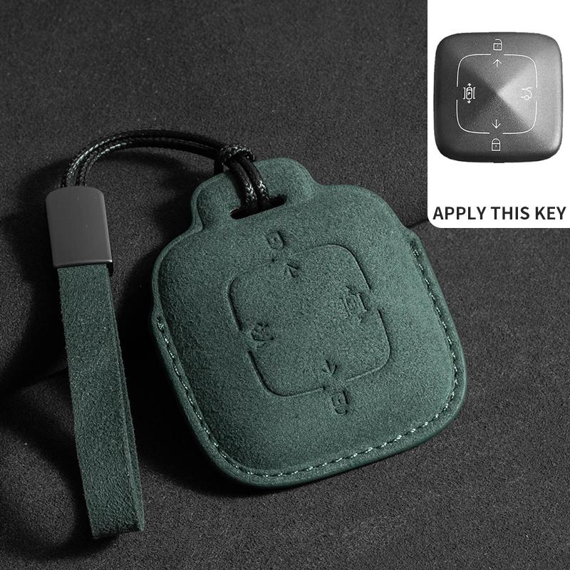 Uede Car Key Case Cover Protector Shell For Zeekr 001 For Zeekr X Auto Key Fob Keyless Holder Keychain Accessories