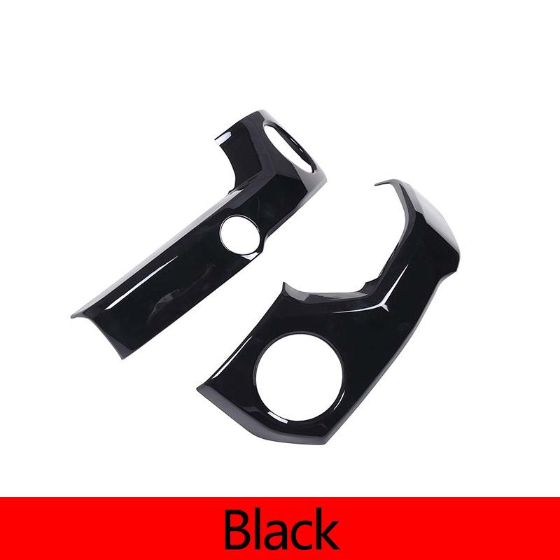 

ABS Black For Toyota Tundra 2014-2020 Car Central Control Air Conditioning Air Outlet Frame trim cover sticker Car Accessories чёрный
