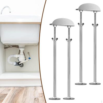 2 Pieces Undermount Sink Bracket Adjustable Height Multipurpose Equipment Repair System with Sponge