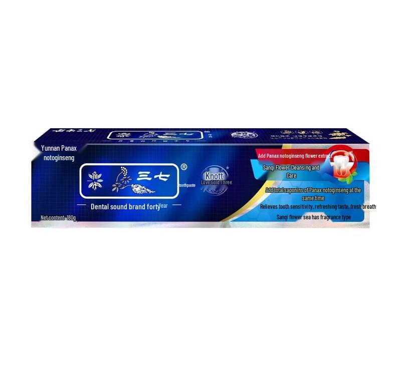 Sanqi Flower Mint Toothpaste (3 x 180g Pack)