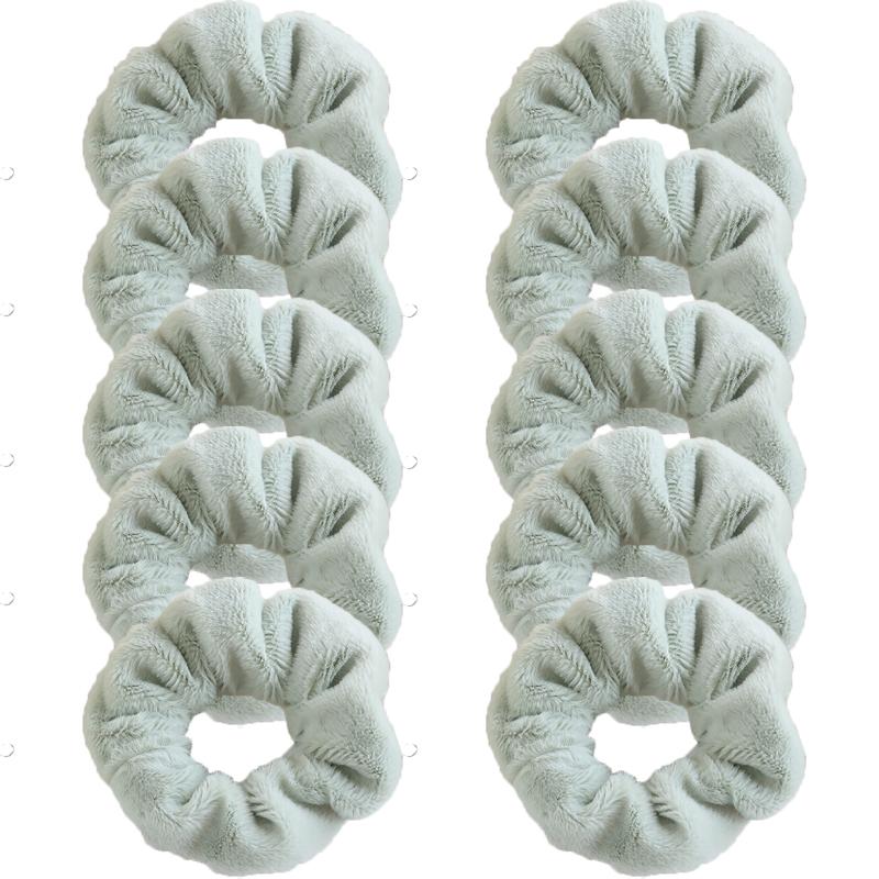 Korean Style Plush Candy Color Hair Ring Woman Cute Sweet Fashion Scrunchie Hair Accessories