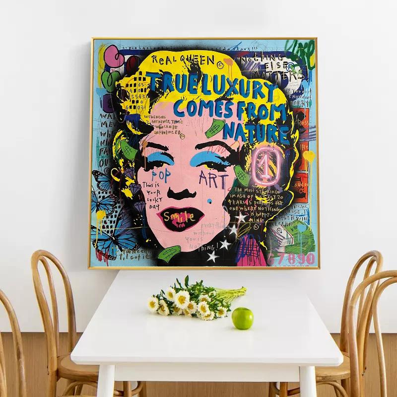 Pop Art Graffiti Famous Sexy Woman Portrait Poster Canvas Painting Abstract Gustav Wall Picture Print Modern Room Home Decor