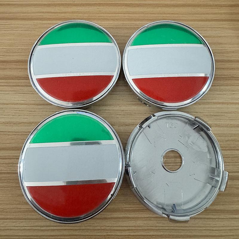 4Pcs 56mm 60mm Germany France Italy Badge Car Wheel Center Hub Caps Badge Rim Cover Sticker