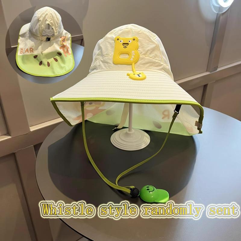 

Kids Sun Hat Summer UV Protection Breathable Mesh Large Brim Outdoor Travel Hat Boys Girls Fisherman Beach Fisherman Hat