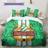 SK Rapid Wien Pattern Bedding Quilt Set  Home Decoration  Gift (1 * Duvet Cover + 2 * Pillowcase  Without Core)