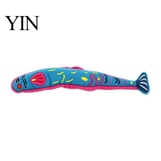 Simulated Fish Hunting Toys Interactive Cat Kicker Toy, Natural Catnip And Crinkle Paper Soothing for Nervous Cats Filled Durable Plush Toy