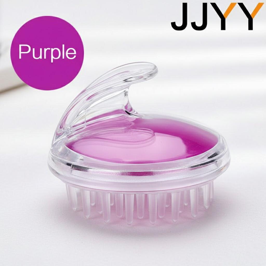 

Silicone Scalp Massager Shampoo Brush for Hair Growth Handheld Shower Bath Hair Care Massage Tool Hair Comb фіолетовий