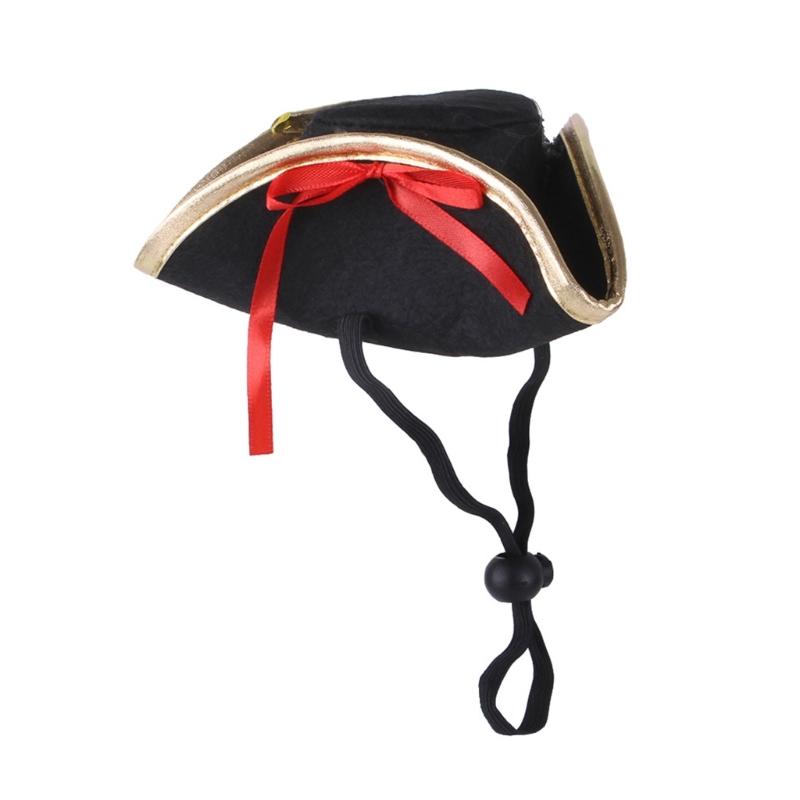 Funny Hat for Cat Cosplay Captain Pirate Dress Up Costume Pet Hat Christmas Cosplay Warm Headwear Dogs Cat Accessories