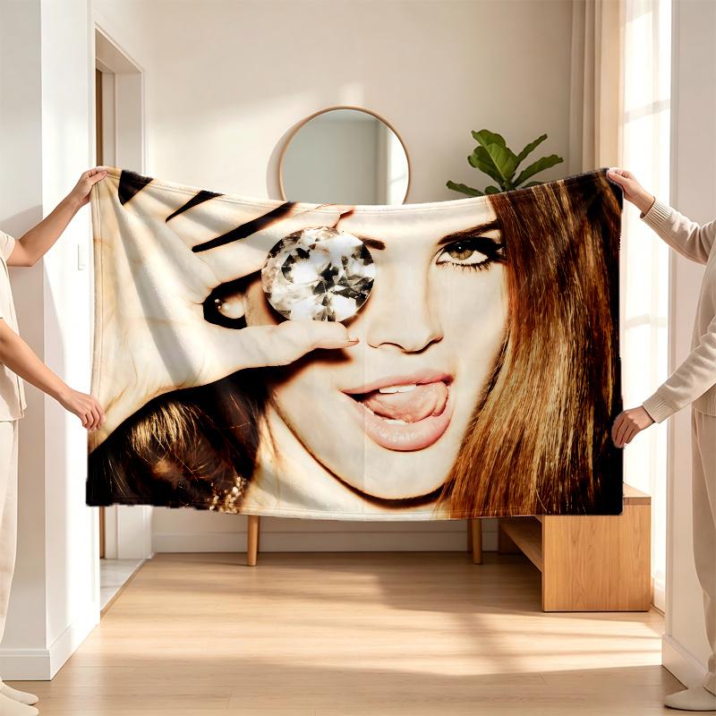 Lana del Rey (65) Flaneldecke ein weicher Akzent für Schlafzimmer und Wohnzimmer und ein gemütliches Zuhause-Geschenk