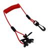 Boat Safety Lanyard Button Outboard Boat Engine Safe Stop Cord Tether with 7 Keys Lanyard Button Stop Lanyard for Outboard Motor