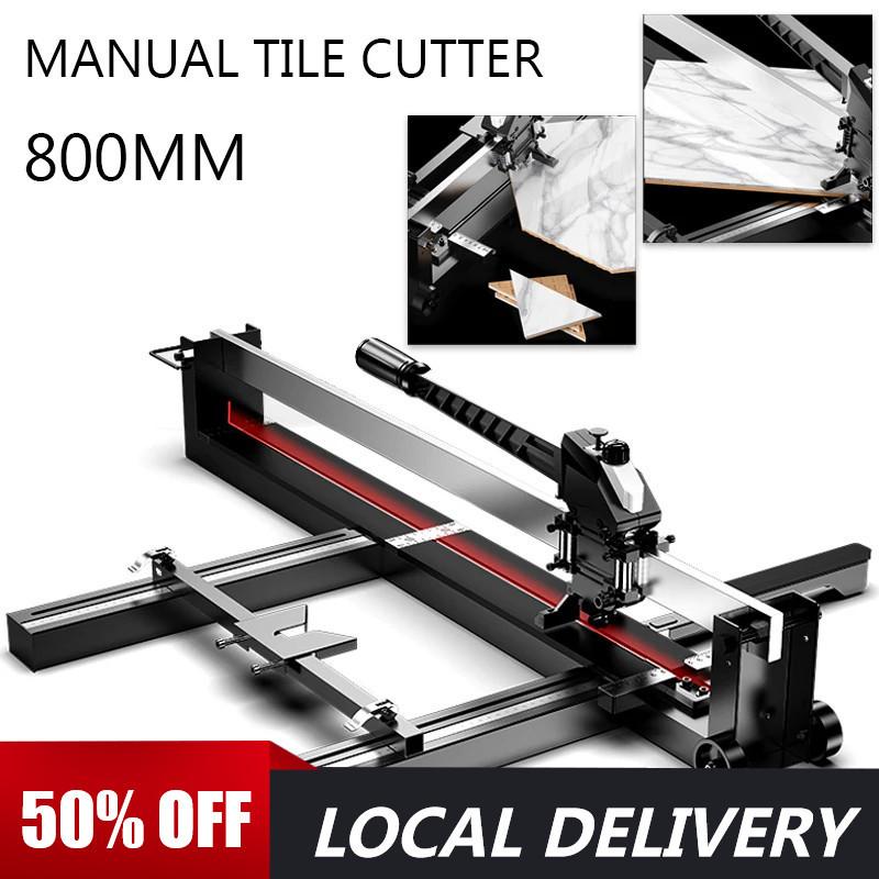 800MM Manual High Precision Marble Tile Cutting Machine With Infrared Laser Positioning Push Knife Ceramic Tile Cutter