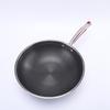 ZISIZ 32cm Stainless Steel Honeycomb Non-stick Wok