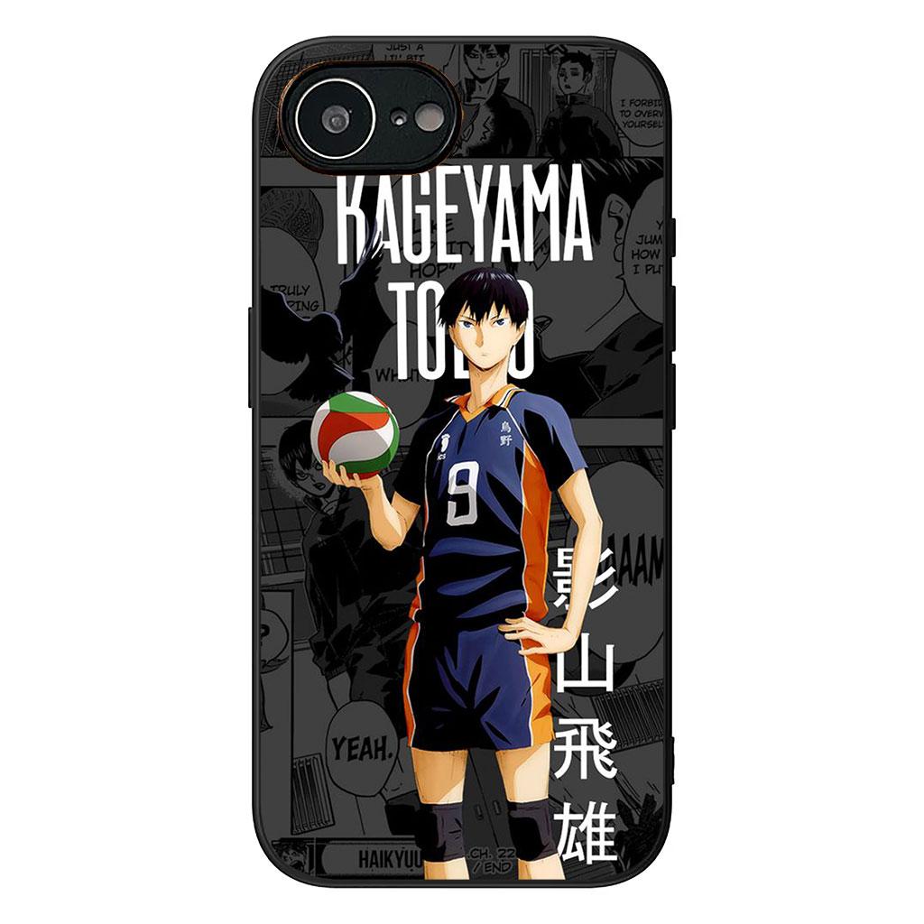 Hülle für Apple iPhone 16 15 14 Plus 13 12 Mini 17 Pro Max + ProMax 16E Air Handyhülle Karasuno Tobio Kageyama Haikyuus