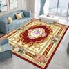 European American Retro Floral Carpet Non Slip Living Room Rug Large Area Decor Sofa Floor Mat
