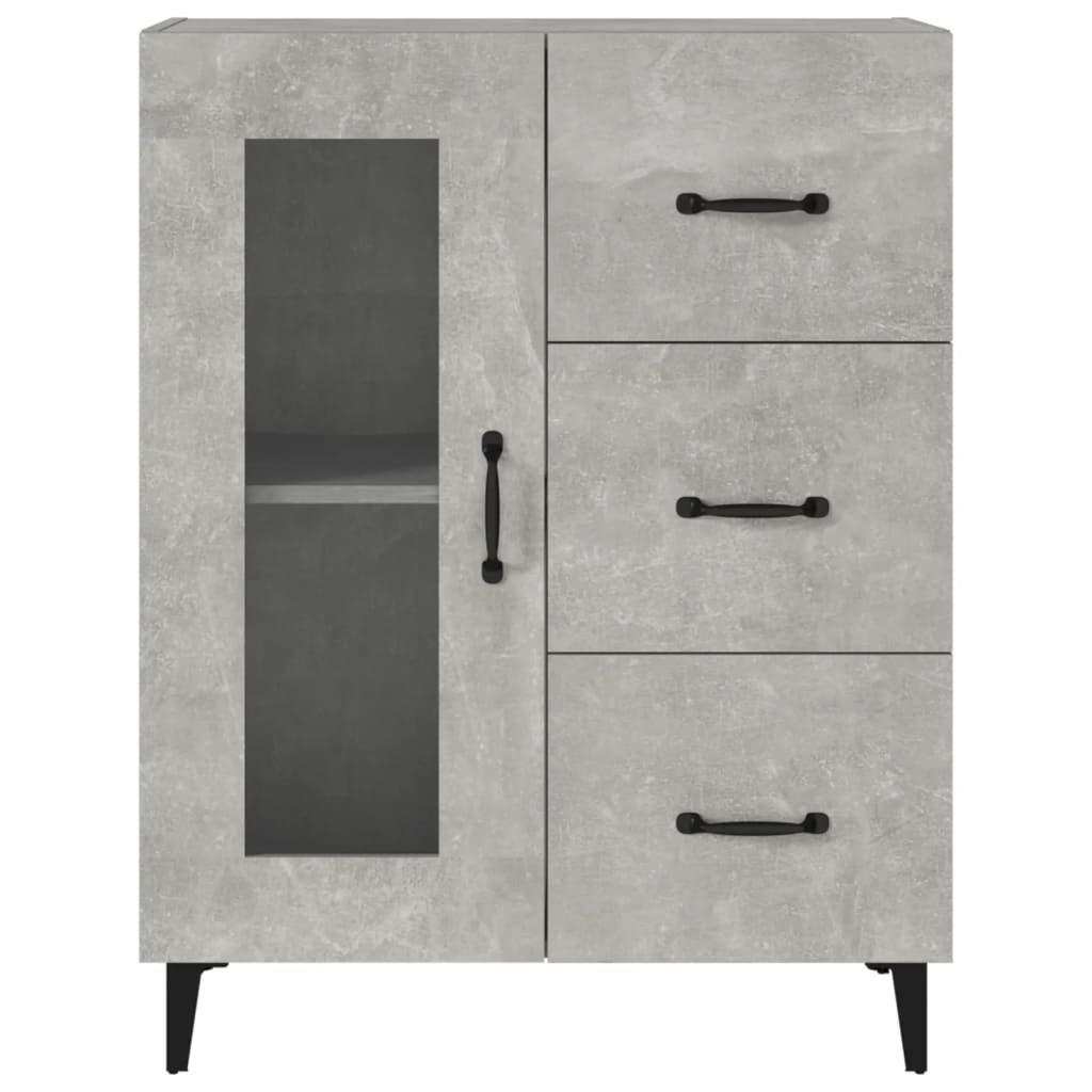Sideboard Concrete Grey 69.5 x 34 x 90 cm Engineered Wood