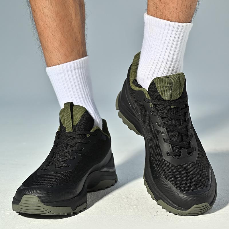 Shijiaping for the New Sports and Leisure Trendy Shoes Outdoor Men's Shoes Lightweight Breathable Wear-resistant Hiking Shoes Outdoor Hiking Shoes